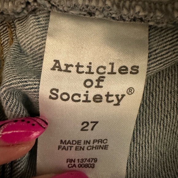 Articles of Society distressed Jean skirt - Picture 4 of 9